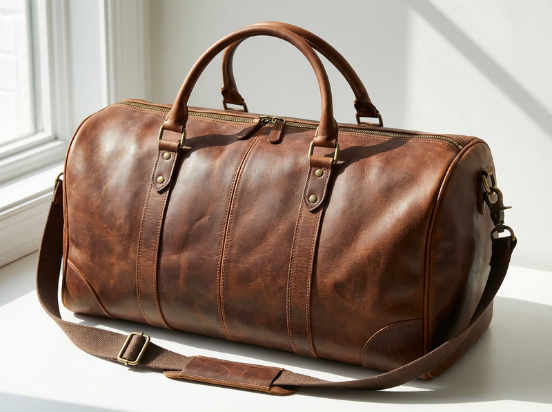 Leather Weekender